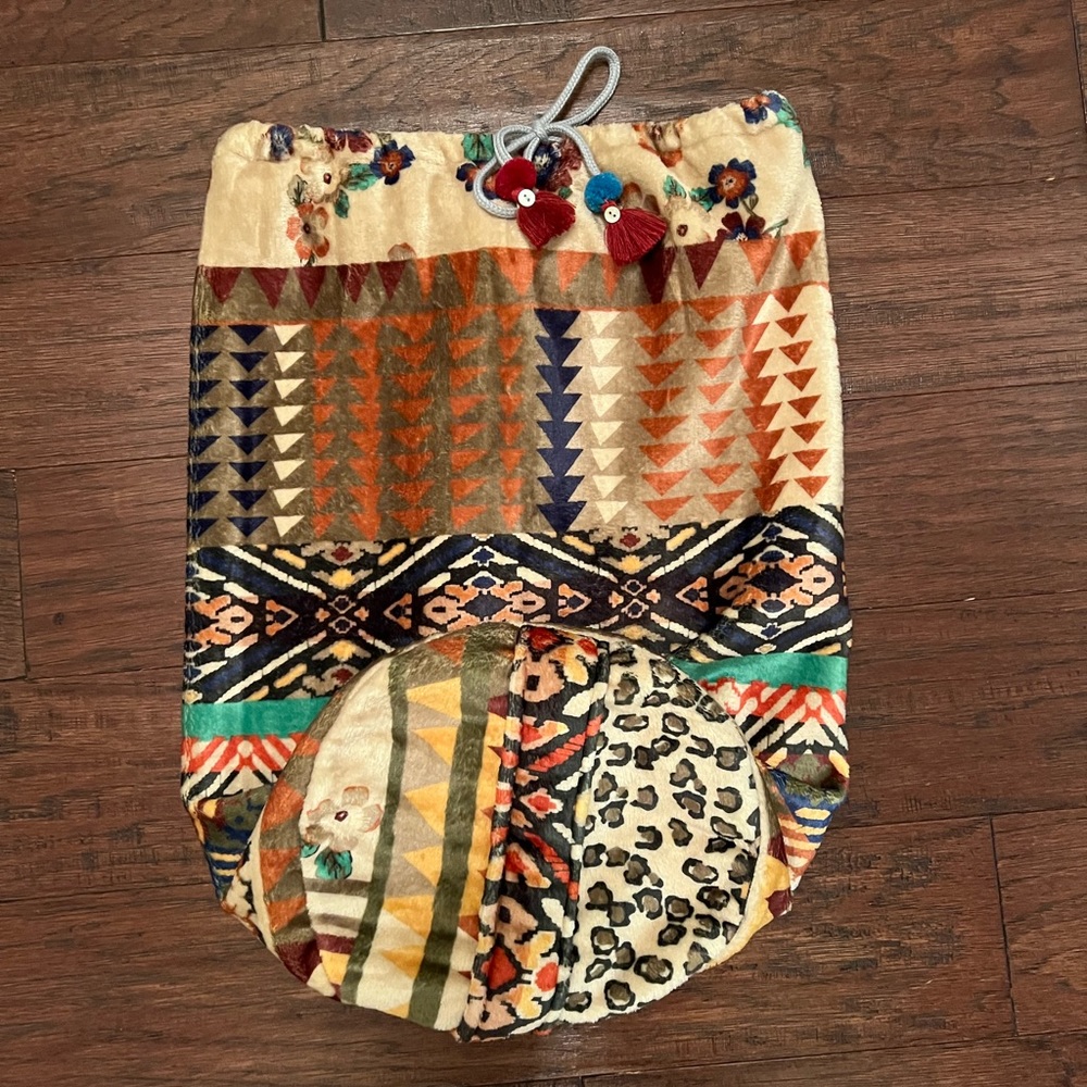 Johnny Was Fria Cozy drawstring Blanket Bag (no blanket)